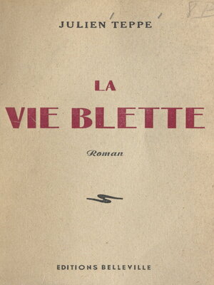 cover image of La vie blette